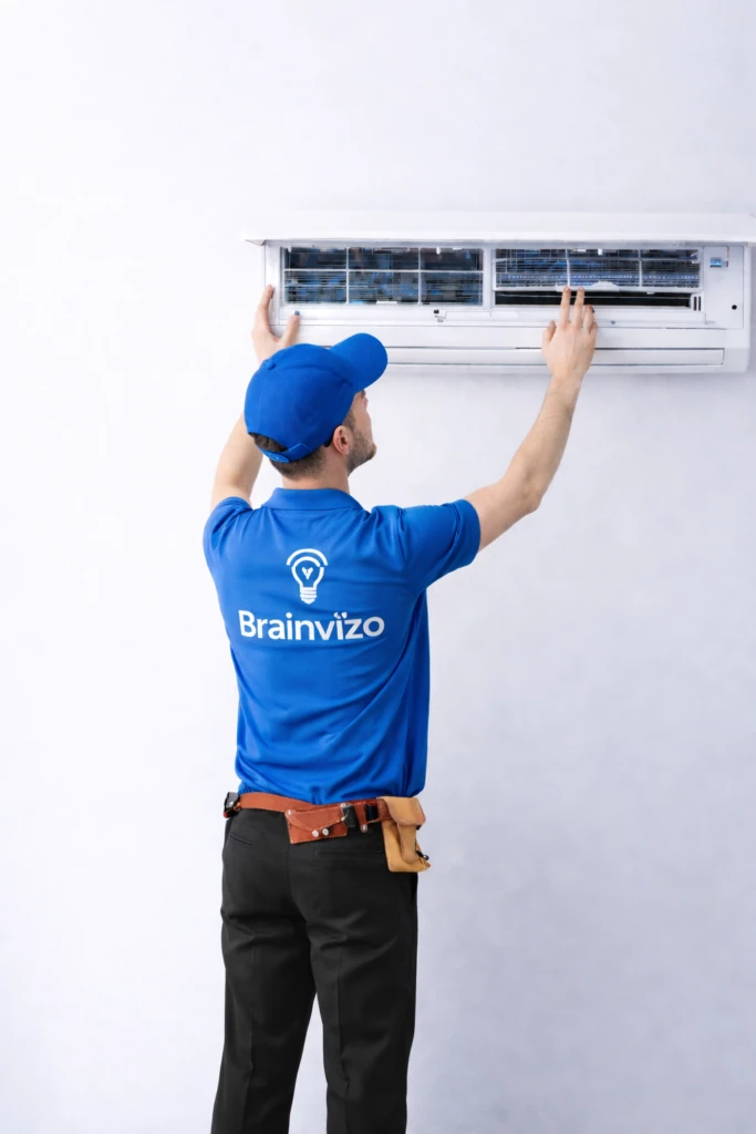 brainvizo technician with ac